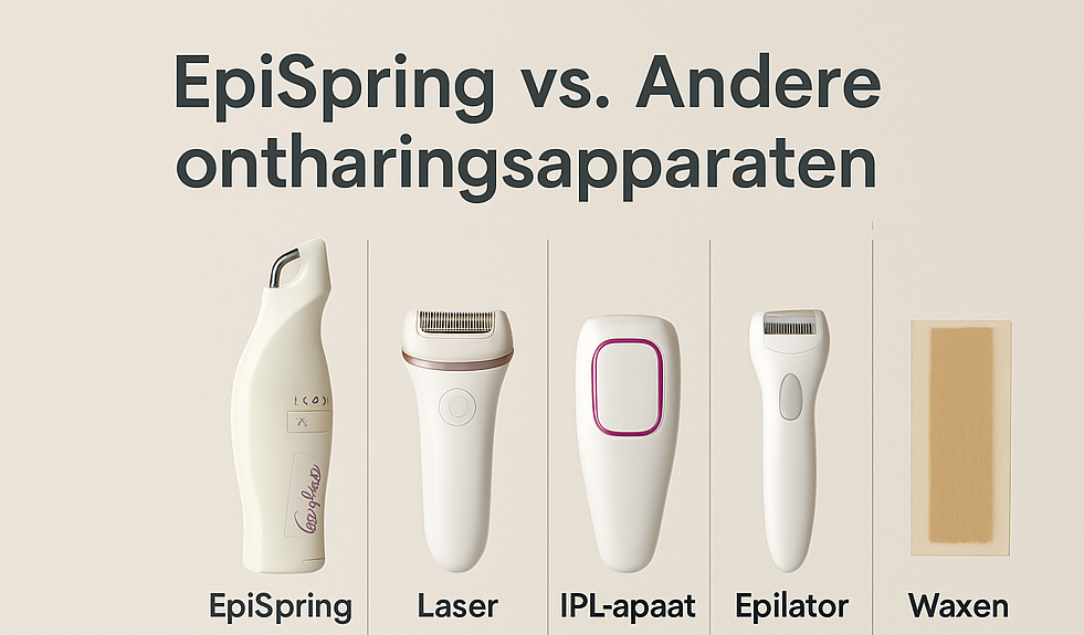Epispring Ontharingsapparaat vs. Andere Ontharingsapparaten.