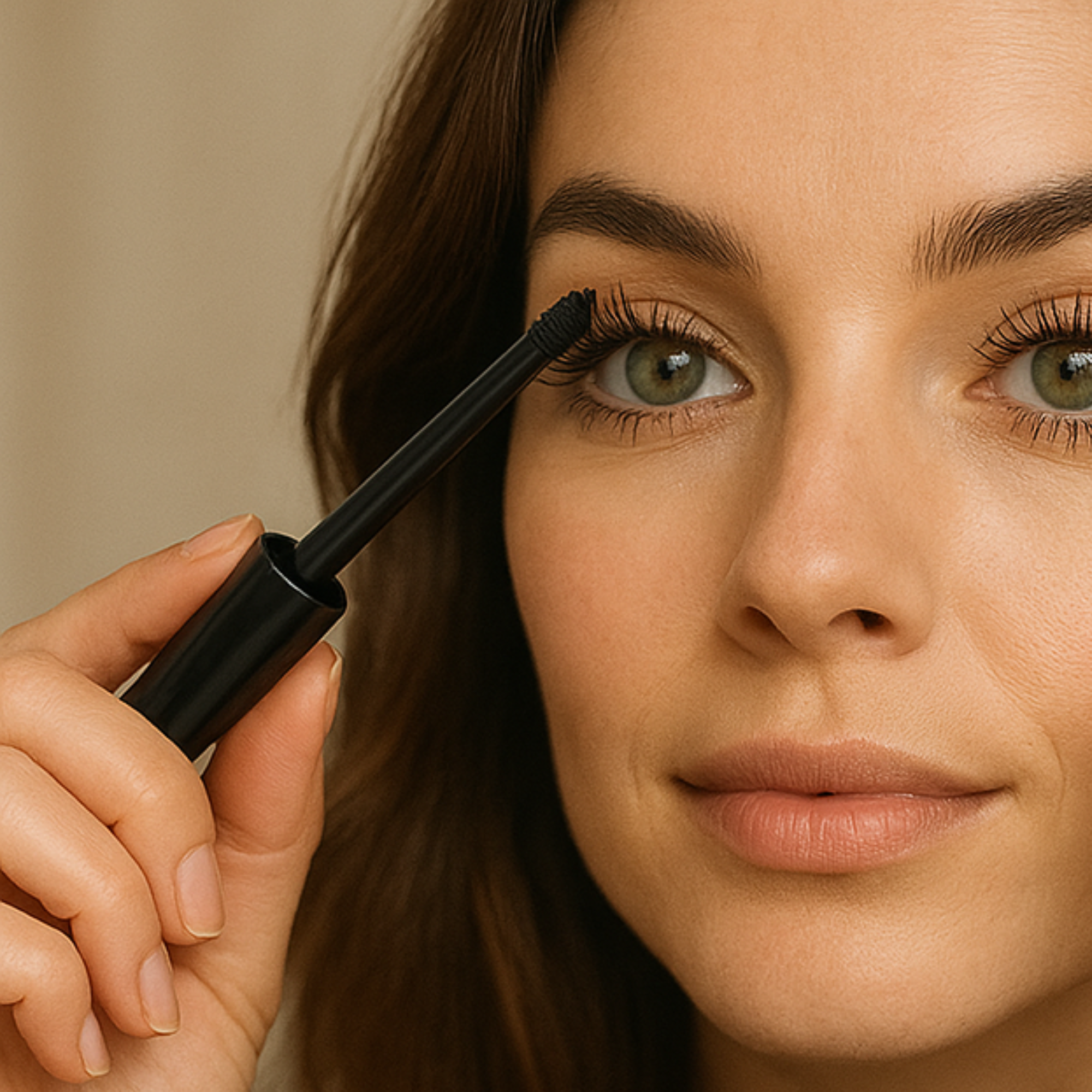 3D-Mascara mit Fasern, voller und langer Wimpern